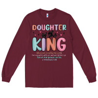 Burgundy doughter of the king malia Long Sleeve Tee - MaliasSmallBusiness