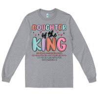 Heather Grey doughter of the king malia Long Sleeve Tee - MaliasSmallBusiness