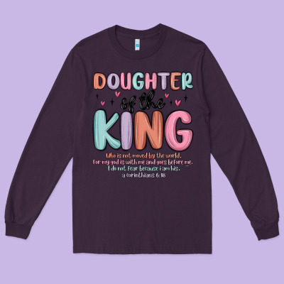 Doughter Of The King Malia Long Sleeve Tee Designed By Maliassmallbusiness
