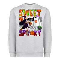 Heather Grey Sweet and spooky Heavyweight Sweatshirt - NancyCooperArtShop