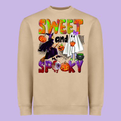 Sweet And Spooky Heavyweight Sweatshirt Designed By Nancycooperartshop