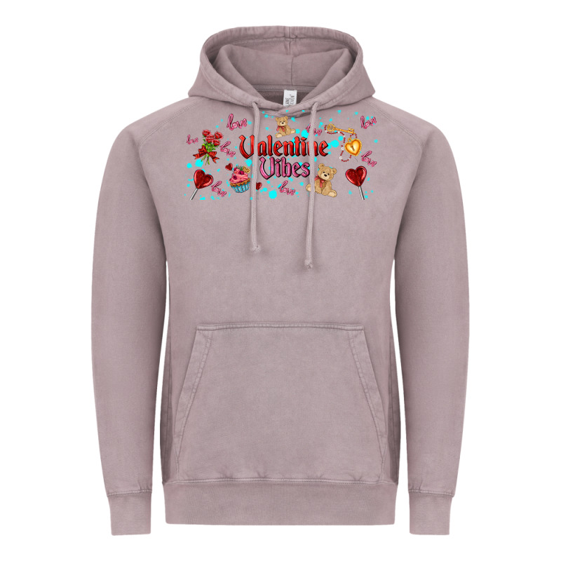 Love Vibes And Valentines Vintage Hoodie by AdoDesignShop | Teevron