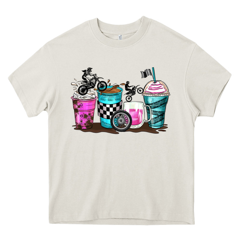 Motocross Coffee Cups Heavy Core Tee by Zillion Design Studio | Teevron