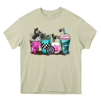 Mossy motocross coffee cups Heavy Core Tee - Zillion Design Studio