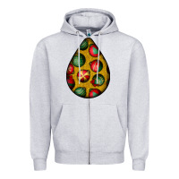 Heather Grey christmas  teardrop Zipper Hoodie - BundleAndBundleShop