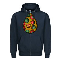Navy christmas  teardrop Zipper Hoodie - BundleAndBundleShop