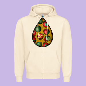 Christmas  Teardrop Zipper Hoodie Designed By Bundleandbundleshop