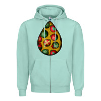 Seafoam christmas  teardrop Zipper Hoodie - BundleAndBundleShop