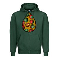 Sports Green christmas  teardrop Zipper Hoodie - BundleAndBundleShop