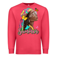 Cardinal summer afro Premium Sweatshirt - NancyCooperArtShop