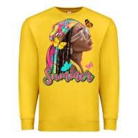 Lemon summer afro Premium Sweatshirt - NancyCooperArtShop