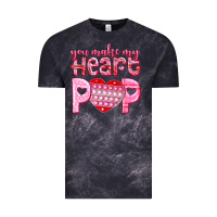 Cloud Black you make my heart pop Vintage Tee - NancyCooperArtShop