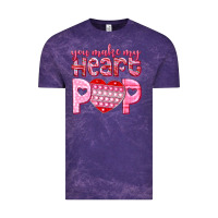 Cloud Purple you make my heart pop Vintage Tee - NancyCooperArtShop