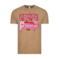 Vintage Coffee you make my heart pop Vintage Tee - NancyCooperArtShop