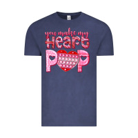 Vintage Denim you make my heart pop Vintage Tee - NancyCooperArtShop