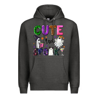 Charcoal Heather Cute and spooky Premium Hoodie - NancyCooperArtShop