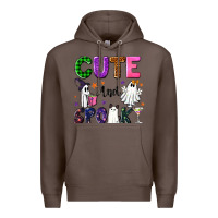 Coffee Cute and spooky Premium Hoodie - NancyCooperArtShop