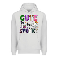 Dove Grey Cute and spooky Premium Hoodie - NancyCooperArtShop