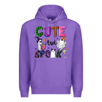 Purple Cute and spooky Premium Hoodie - NancyCooperArtShop