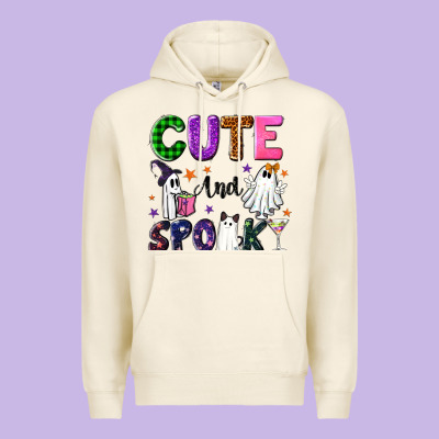 Cute And Spooky Premium Hoodie Designed By Nancycooperartshop