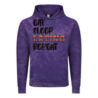 Cloud Purple eat sleep latino repeat Vintage Hoodie - BundleAndBundleShop