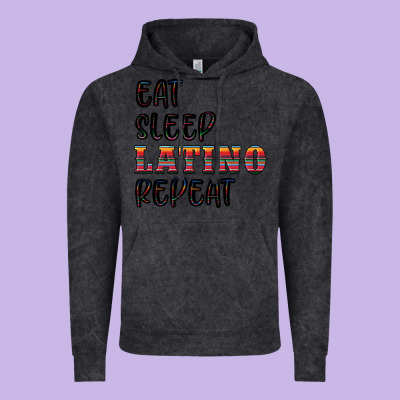 Eat Sleep Latino Repeat Vintage Hoodie Designed By Bundleandbundleshop