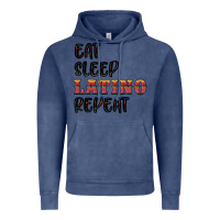 Vintage Denim eat sleep latino repeat Vintage Hoodie - BundleAndBundleShop