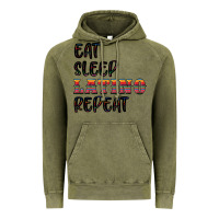 Vintage Olive eat sleep latino repeat Vintage Hoodie - BundleAndBundleShop