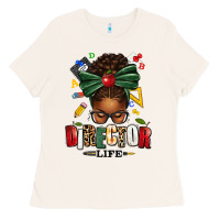 Bone director life afro messy bun Ladies Tee - texasbilliewilder