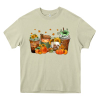 Mossy fall coffee cups Heavy Core Tee - Zillion Design Studio