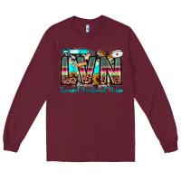 Burgundy lvn licensed vocational nurse Long Sleeve Tee - JahusDesignShop