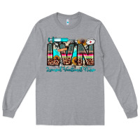 Heather Grey lvn licensed vocational nurse Long Sleeve Tee - JahusDesignShop