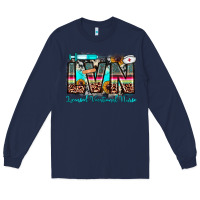 Navy lvn licensed vocational nurse Long Sleeve Tee - JahusDesignShop