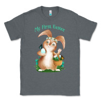 Charcoal Heather Babies First Easter Boys Classic Tee - Jasminsmagicworld