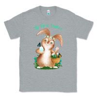 Heather Grey Babies First Easter Boys Classic Tee - Jasminsmagicworld