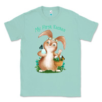 Seafoam Babies First Easter Boys Classic Tee - Jasminsmagicworld