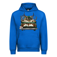 Cobalt cowhide and hunter truck olivia Urban Hoodie - OliviaCreatesArt