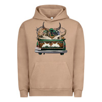 Pigment Burro cowhide and hunter truck olivia Urban Hoodie - OliviaCreatesArt