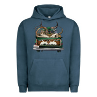 Pigment Midnight Navy cowhide and hunter truck olivia Urban Hoodie - OliviaCreatesArt