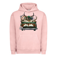 Pigment Salmon cowhide and hunter truck olivia Urban Hoodie - OliviaCreatesArt
