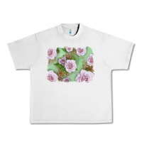 Lunar Rock pink roses with leopard background Urban Heavy Tee - LillyAllenDesigns