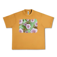 Peanut Butter pink roses with leopard background Urban Heavy Tee - LillyAllenDesigns