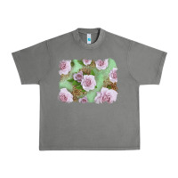 Tornado pink roses with leopard background Urban Heavy Tee - LillyAllenDesigns