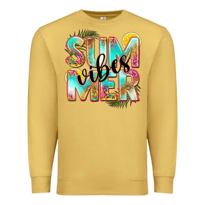 Summer Vibes Premium Sweatshirt by NancyCooperArtShop | Teevron