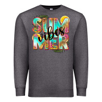 Charcoal Heather summer vibes Premium Sweatshirt - NancyCooperArtShop