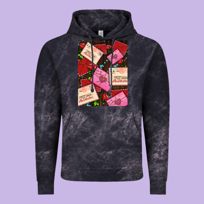 Love Letters With Roses  Air Vintage Hoodie Designed By Adodesignshop