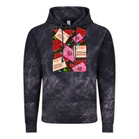 Cloud Black love letters with roses  air Vintage Hoodie - AdoDesignShop