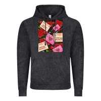 Vintage Black love letters with roses  air Vintage Hoodie - AdoDesignShop