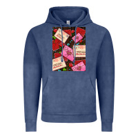 Vintage Denim love letters with roses  air Vintage Hoodie - AdoDesignShop