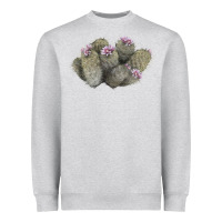 Heather Grey cob beehive cactus Heavyweight Sweatshirt - LillyAllenDesigns